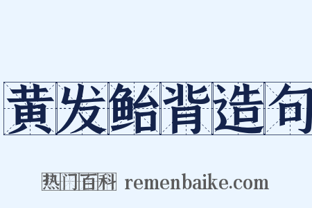 黄发鲐背造句是什么意思的图片